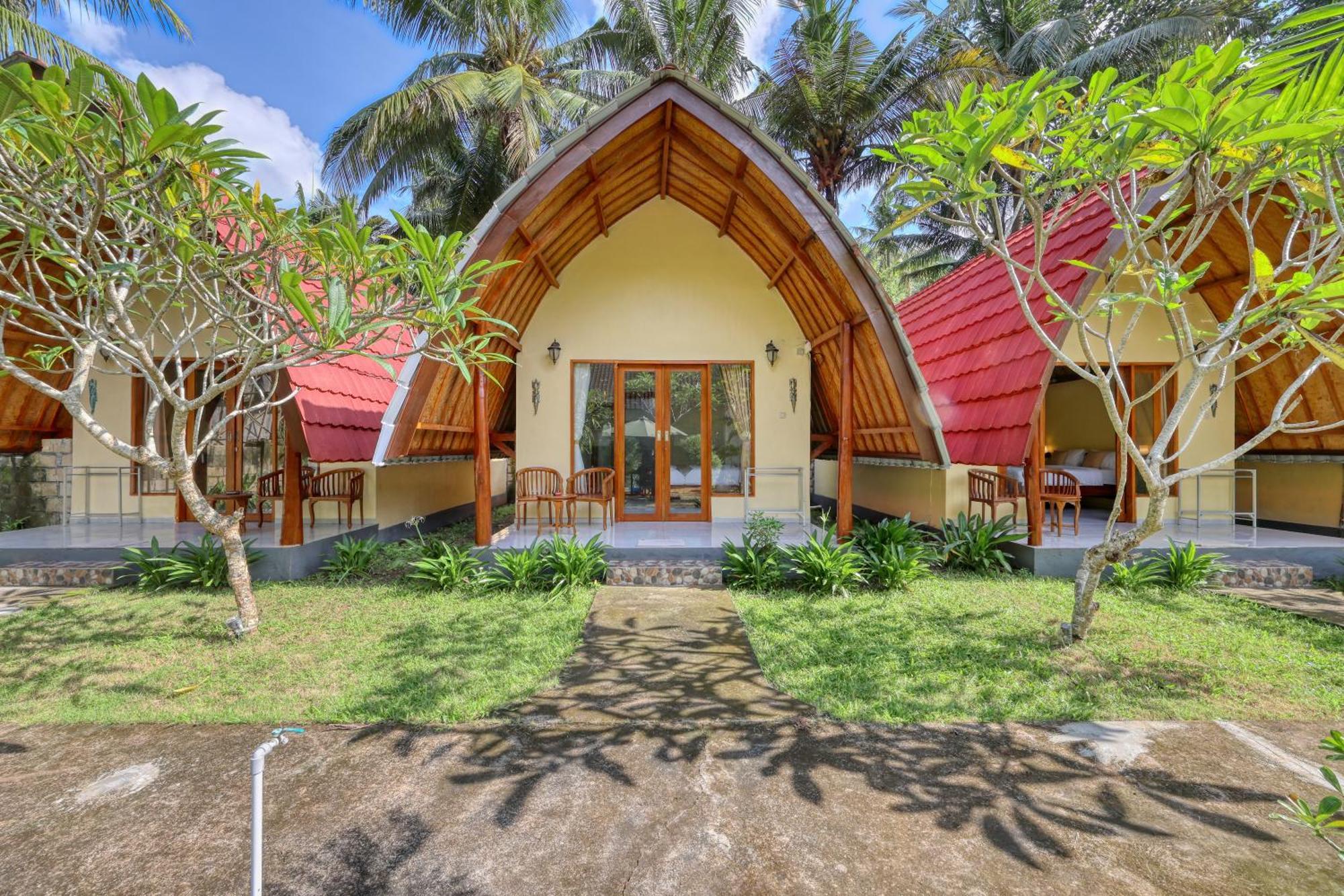 Maharga Bungalows Sakti Bagian luar foto